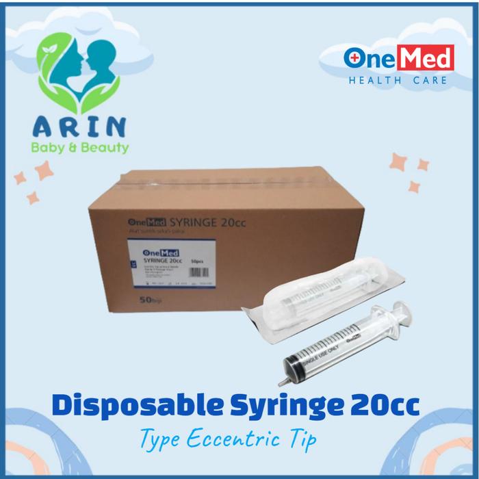 Spuit 20cc OneMed / Spuit 20ml OneMed perbox isi 50pcs