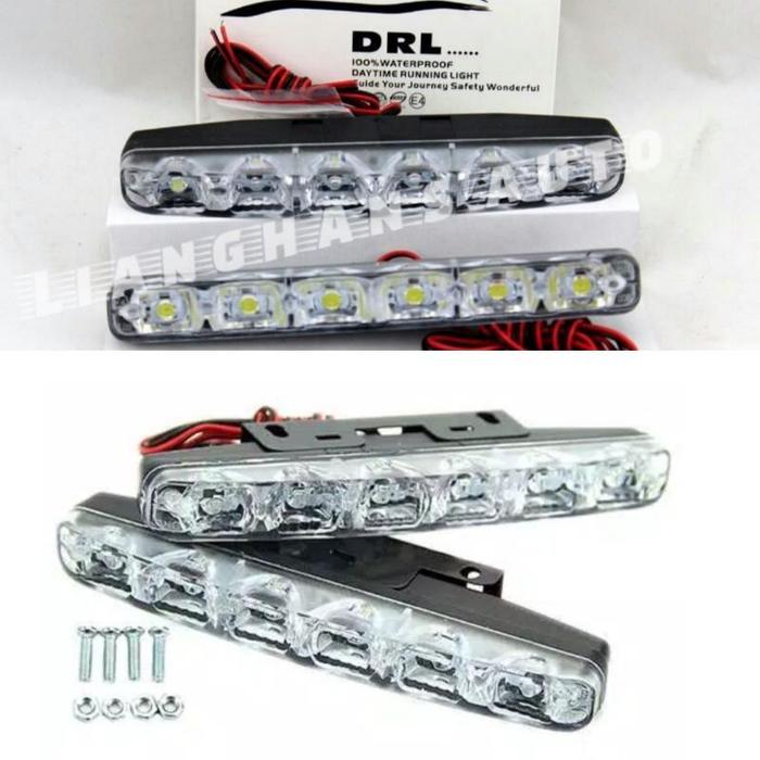 LAMPU DRL 6LED UNIVERSAL MOTOR MOBIL