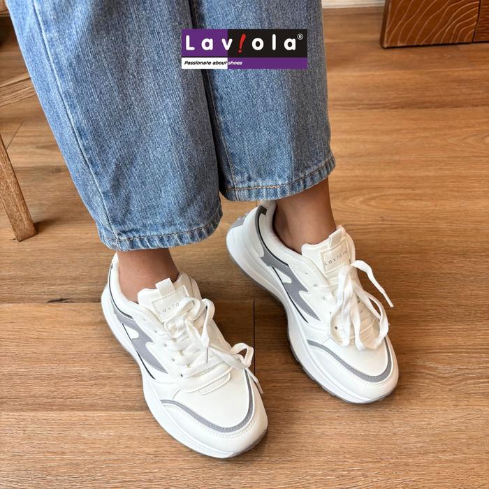 Laviola 4624 LSY - Sepatu Sneakers Casual Wanita White Shoes Kasual