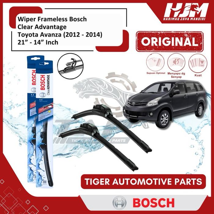 WIPER MOBIL FRAMELESS AVANZA XENIA ALL NEW BOSCH CLEAR ADVANTAGE 21" - 14" ORIGINAL