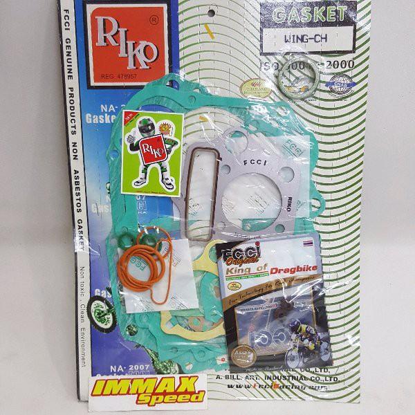 Paking FULL SET Honda Prima Grand Supra X 100 Gasket Packing FulSet Fullset Riko perpak blok head ko