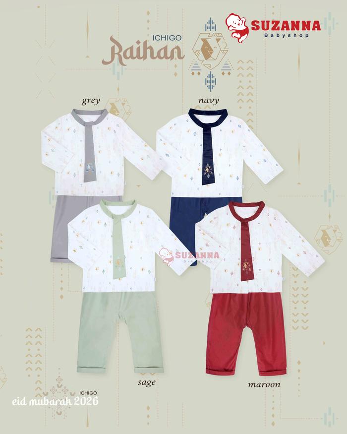 ICHIGO Setelan Panjang Boy Raihan - Baju Raya Anak Laki - Laki