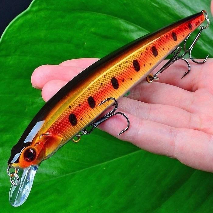 1PCS Bionic Minnow Fishing Lure Bass Trolling Artificial Hard Bait