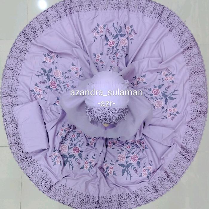 mukena bordir kapalo samek versi khadijah bukittinggi padang