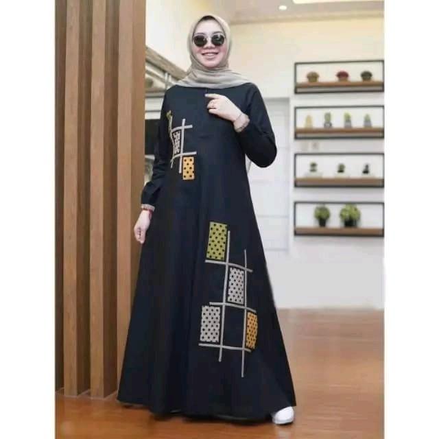 Gamis Kombinasi - Katun Toyobo