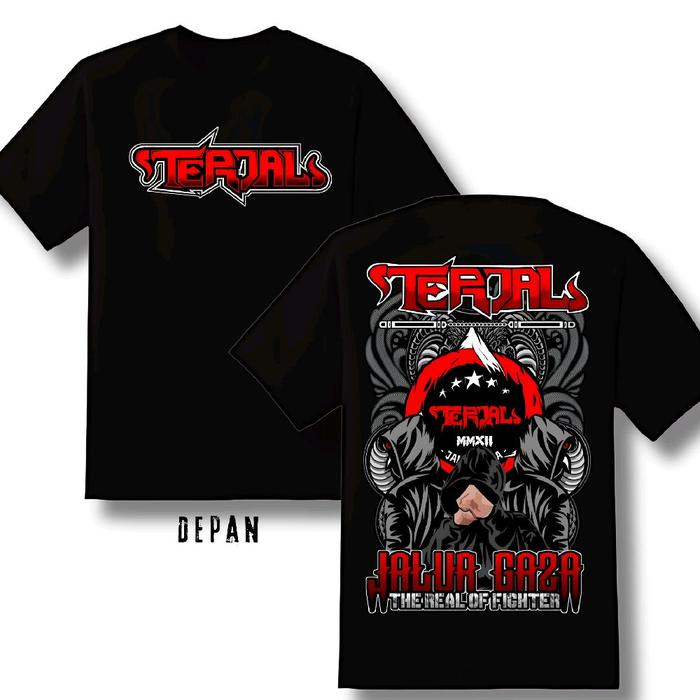 Kaos TERJAL PSHT  Lengan Pendek & Panjang Oblong Bulu Hitam Lembut Nyaman Polos Pria Wanita Unisex -