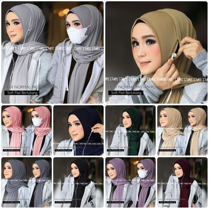 Jilbab Hijab Kerudung Pashmina Instan Bergo Instant Soft Pet Pastan Royal Jersey Simple Polos Varias