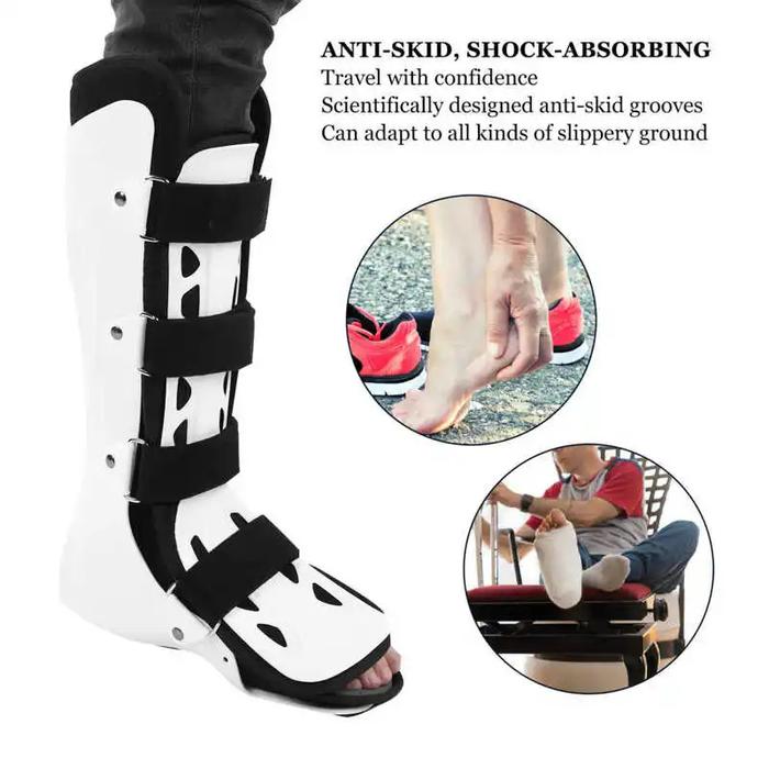 Sepatu Dengan Pelat Pelindung Penyangga Tulang Kaki Adjustable Afo Ankle Foot Orthosis Afo Ankle Sup