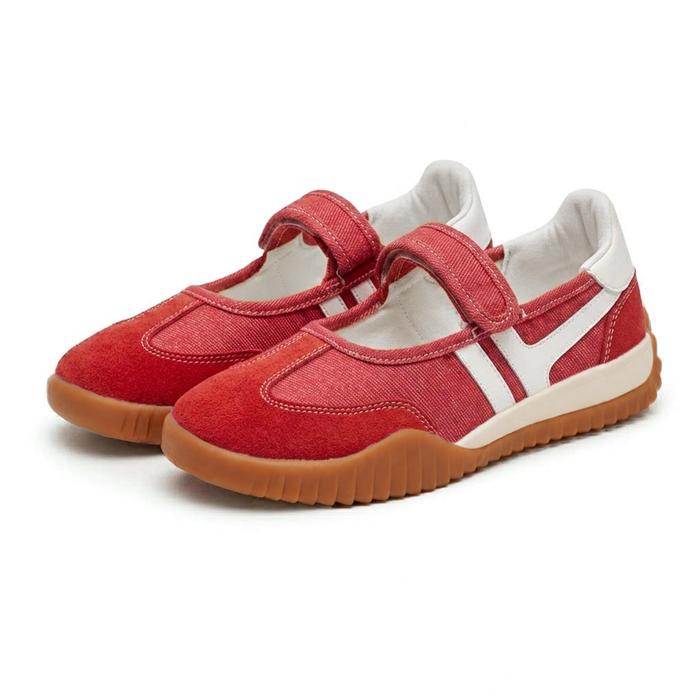SABA Women Juliette Red Denim Gum - Sepatu Wanita | Sepatu Casual Sneaker Original 100% Wanita