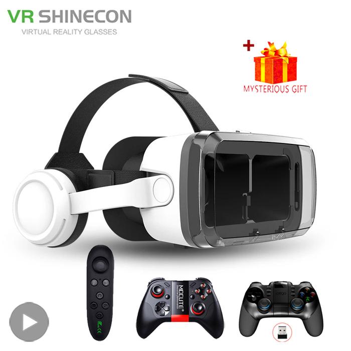 Shinecon VR Glasses Bluetooth 3D Headset Virtual Reality Devices