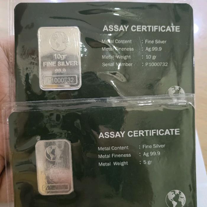 Perak Batangan/Antam model Assay999 lm01