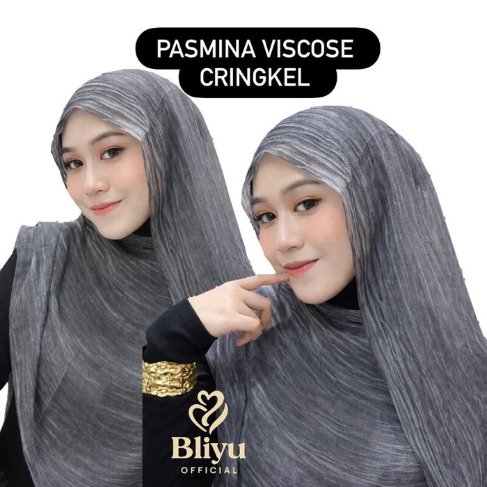 Viscose crinkle shawal | Pasmina motif cringkle bahan vincose premium |Pamsina vincose motif salur b