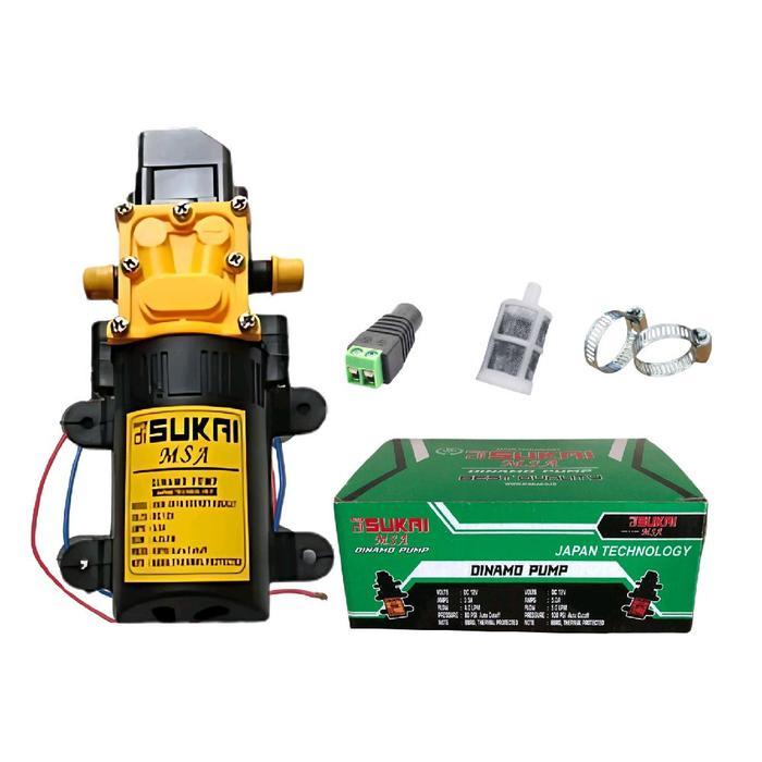 PAKET A DINAMO SOCK-SOCK 80PSI MSA KUNING (dinamo sprayer cuci motor mobil car ac bergaransi)