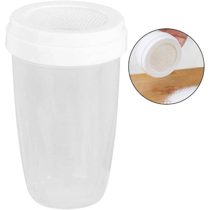 Powder Sugar Shaker with Lid Chocolate Shaker Icing Sugar Powder Can