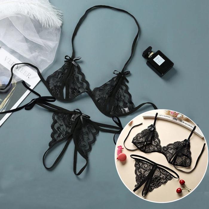 Bra Open Crotch Celana Dalam Wanita Set G String 290