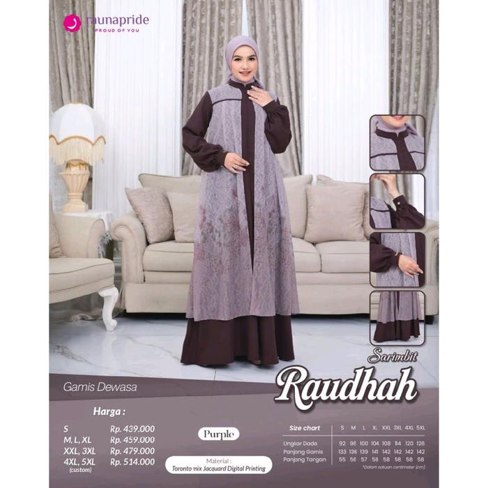 Gamis Raunapride Sarimbit Raudhah