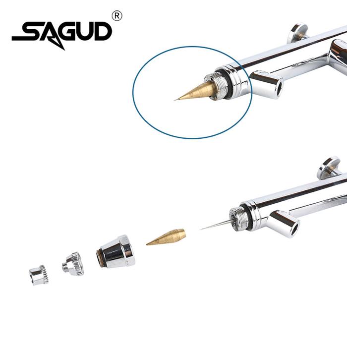 Sagu Airbrush Kit Profesional, Kit Profesional, Airbrush Umpan Sifon