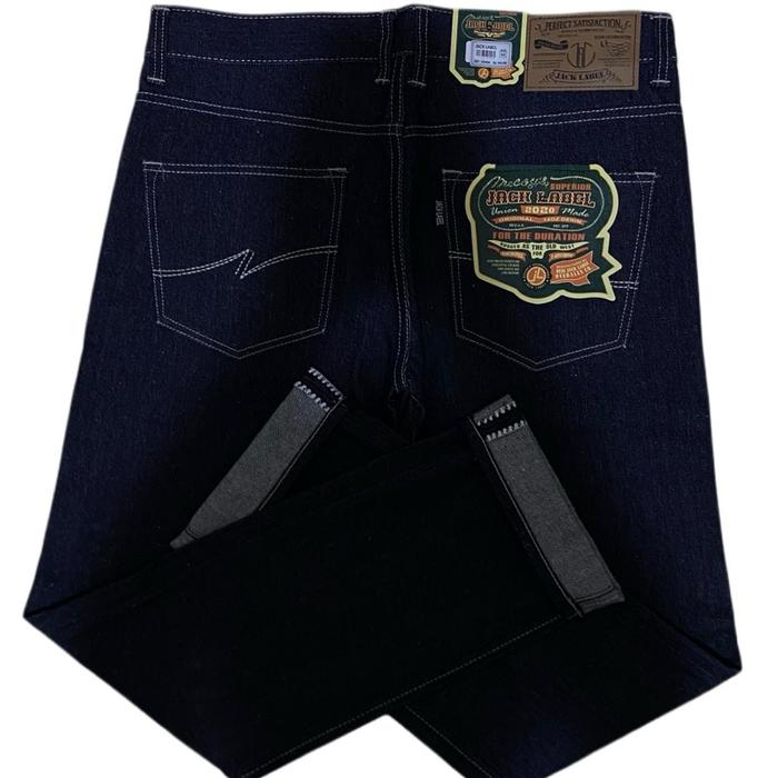 JACK LABEL - Satisfaction 14 OZ Sanforized Celana Pria Original Raw Denim Selvedge Accent Shillstich