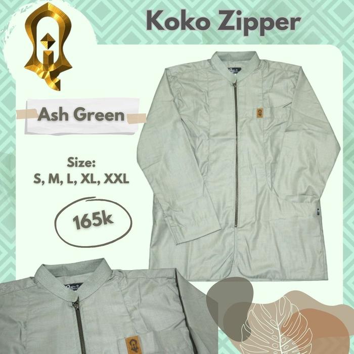 KOKO YKK ZIPPER / Baju Koko dengan Kancing Resleting