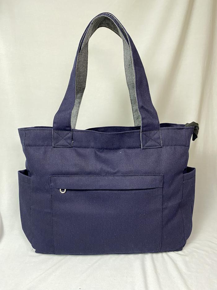 totebag kanvas twill 12 oz navy | tas kanvas unisex pria wanita