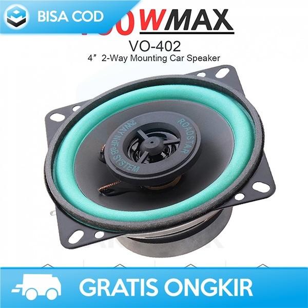 SPEAKER SUDUT MOBIL SUBWOOFER 4 INCH ROADSTAR HI FI SUPER BASS MURAH