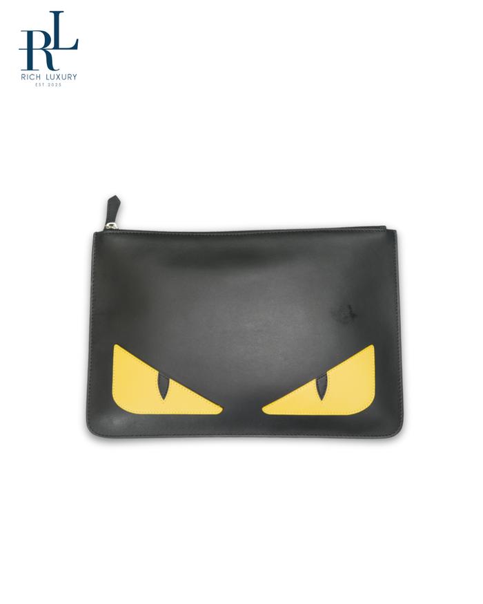 FENDI EYE MONSTER CLUTCH BAG FOR MEN OR WOMEN