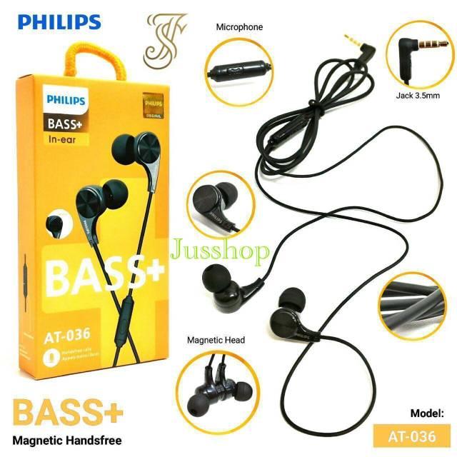 Headset Earphone Philips AT 036 Magnet Murah