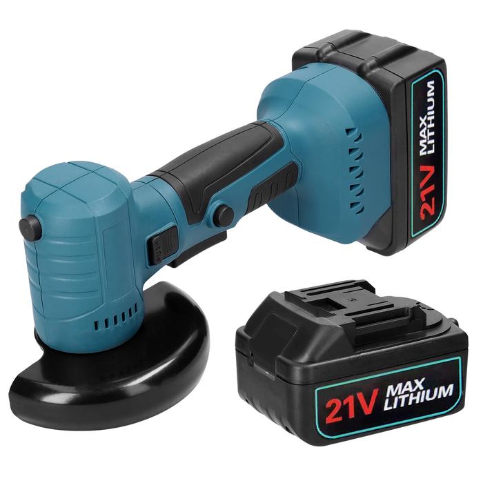 21V Cordless Brushless Mini Angle Grinder Rechargeable 180° Rotation