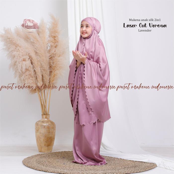 Mukena 2In1 Laser Cut Anak Verona