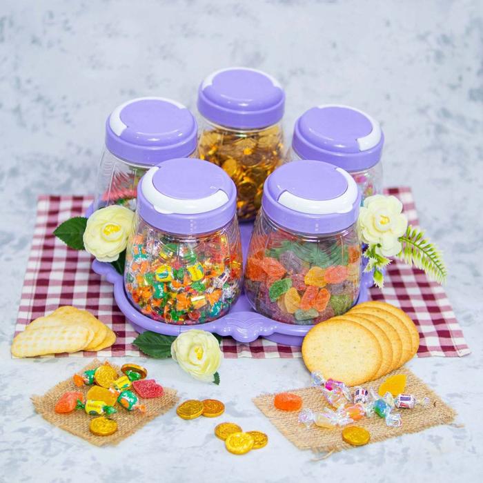 Toples Dauna 1 kg Kedap Udara Tempat Kue Permen Snack Parcel Makanan
