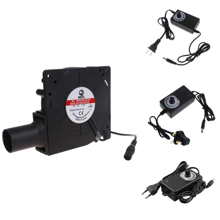 Terlaris, 12cm AC 100V 240V Powered Centrifugal Fan 12V 1.5A