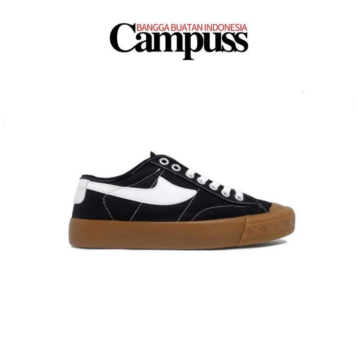 Original 100% Sepatu Campuss Renegade Low Black Gum Sepatu Sneakers Casual Shoes Snekers Pria