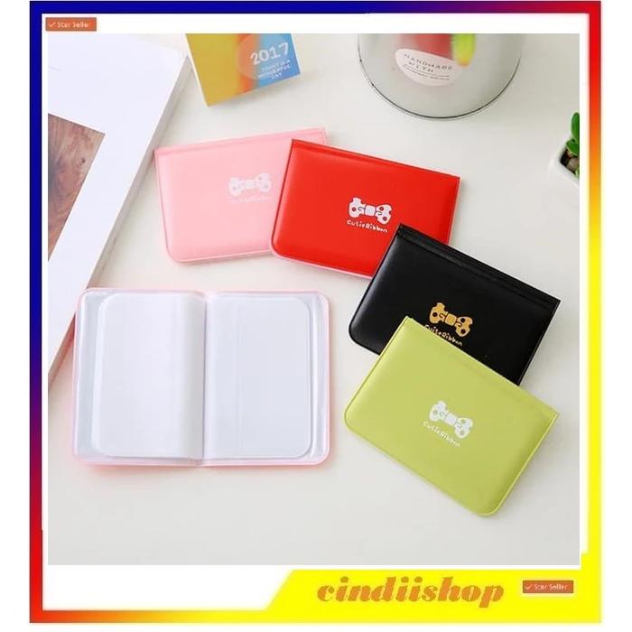 Dompet Kartu Mini Ribbon Warna Warni Impor Korea Atm card Id nama pita case holder lucu tempat ribon