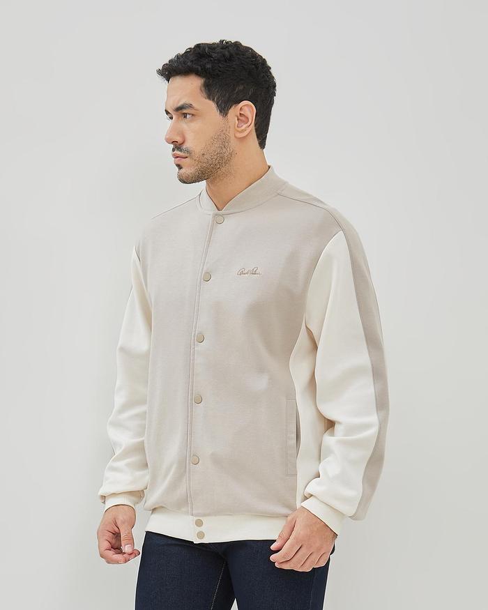 ARNOLD PALMER JACKET VARSITY CREAM KOMBINASI PRIA - P-EBBG14-C5