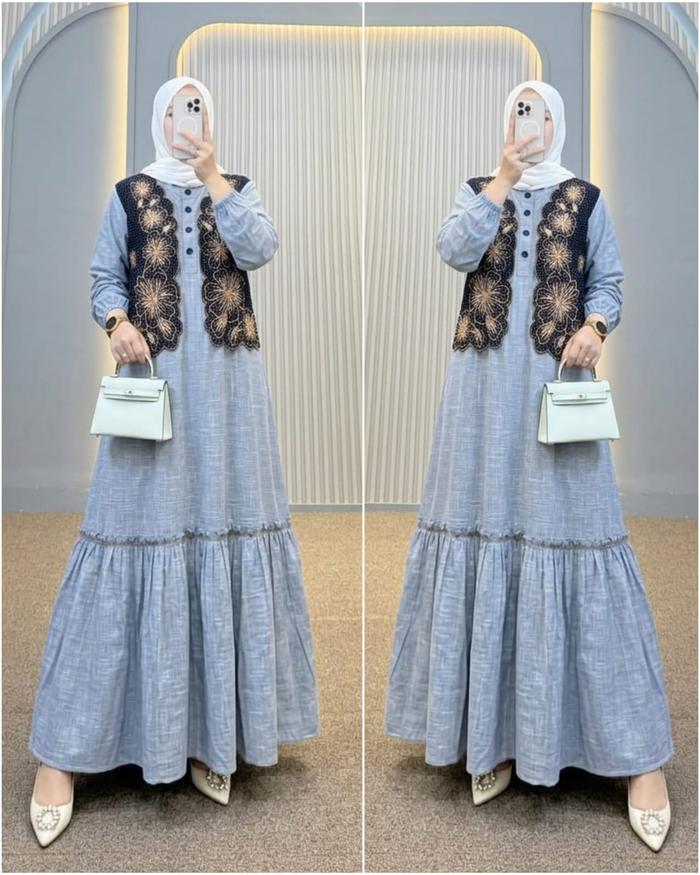 Gamis Katun By Semut ORIGINAL (8098)
