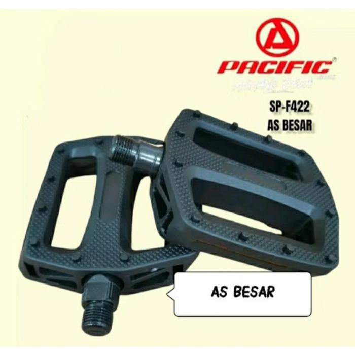 pedal sepeda mtb lipat as besar Pacific hitam