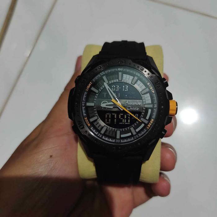 Jam Tangan Pria Alexandre Christie Digi AC 9370 MH RIPBAYL Like New Preloved