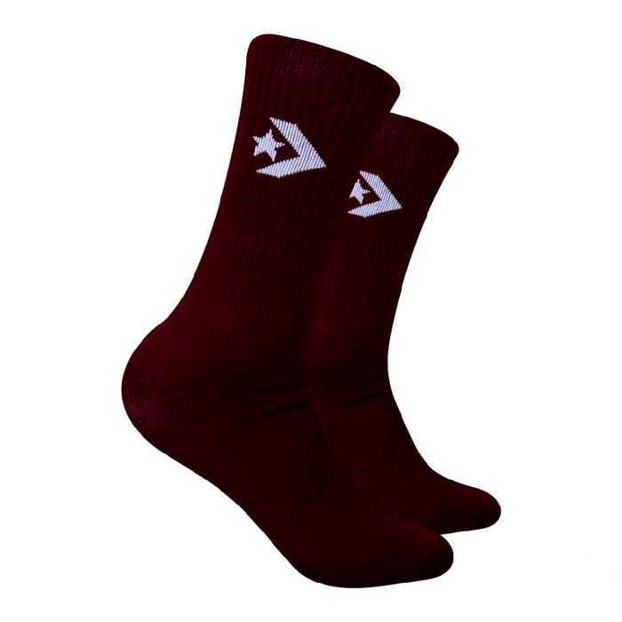 kaos kaki tebal oldschool merah motif bintang