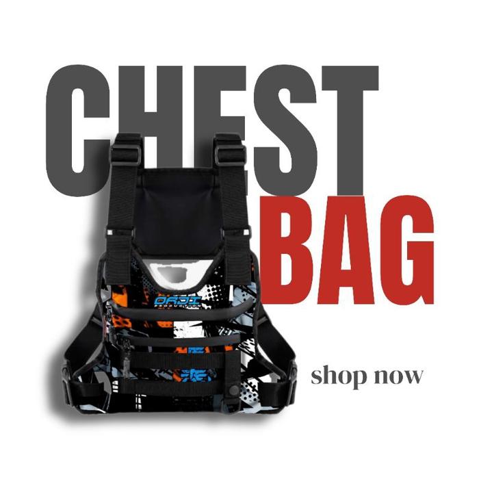 ORJI Tas Dada Pria Pelindung Dada Chest bag waterproof premium