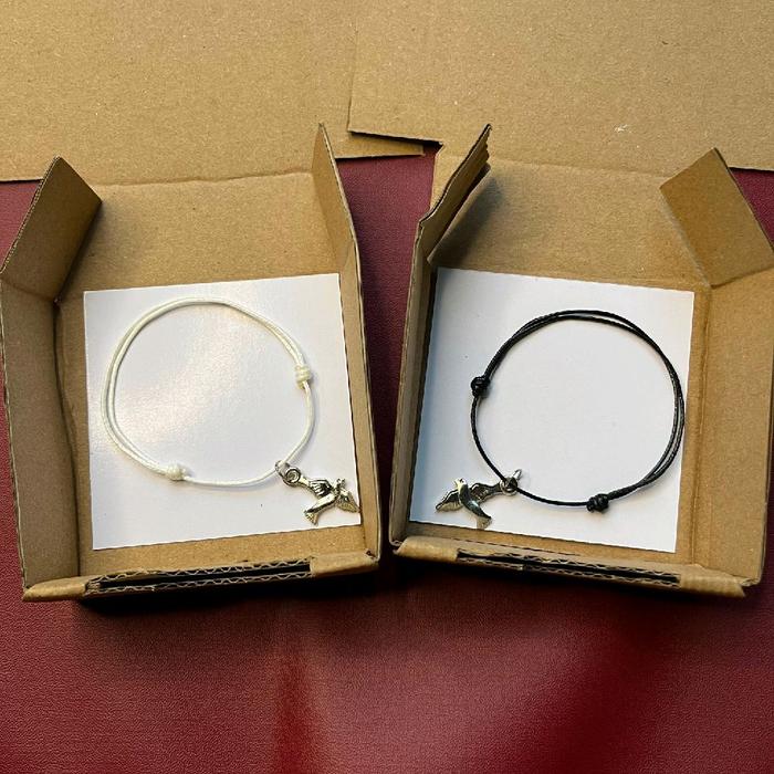 Gelang Hindia Baskara Viral + Packing Kardus Box Gelang Tali Korea Premium adjustable Pria Wanita