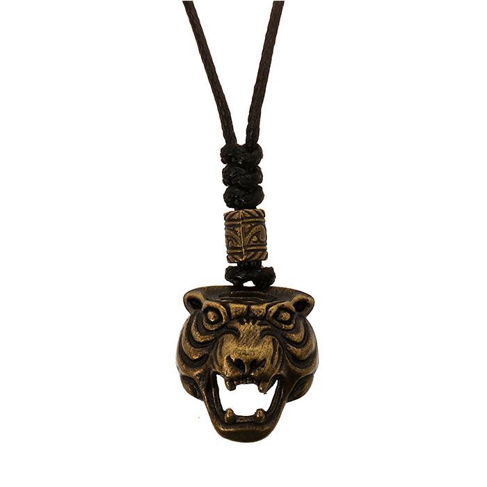 Hamlin Bembs Necklace Kalung Pria Motif Macan Material Titanium ORIGINAL - Gold