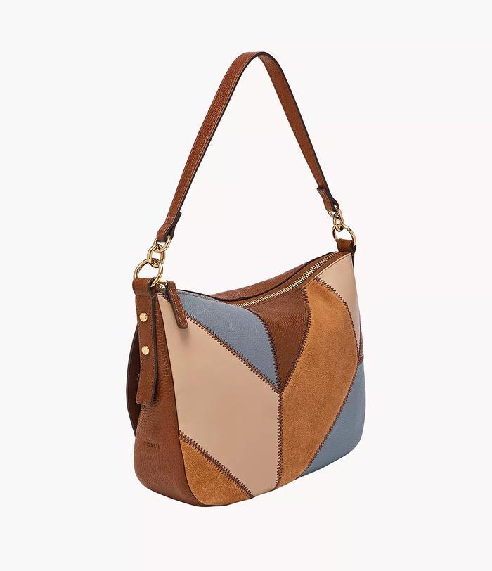 FOSSIL JOLIE LEATHER CROSSBODY BAG PATCHWORK TAS SELEMPANG ZB11200-186