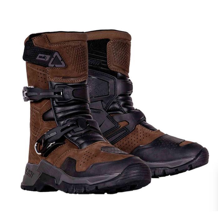 Ada Boots Leatt 7.5 ADV Short Desert Brown / Sepatu Ankle Boot Touring Adventure Leatt