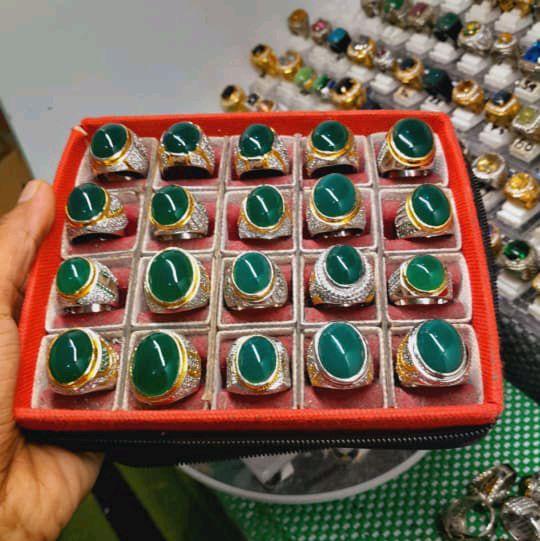 natural cincin ijo garut ring perak pembayaran cod