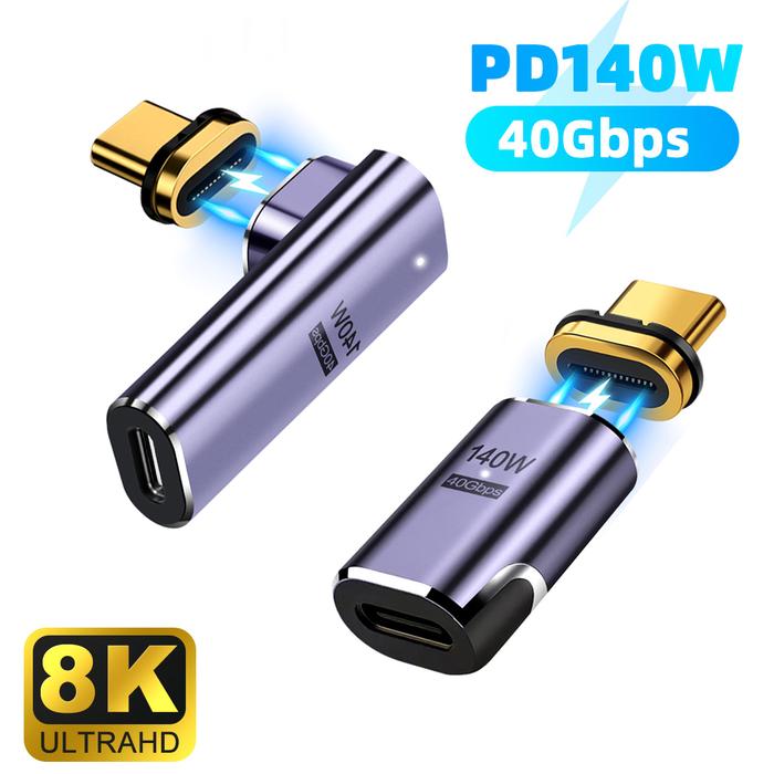140W USB4.0 40Gbps Thunderbolt3 Magnetic Type-C OTG USB C To USB-C