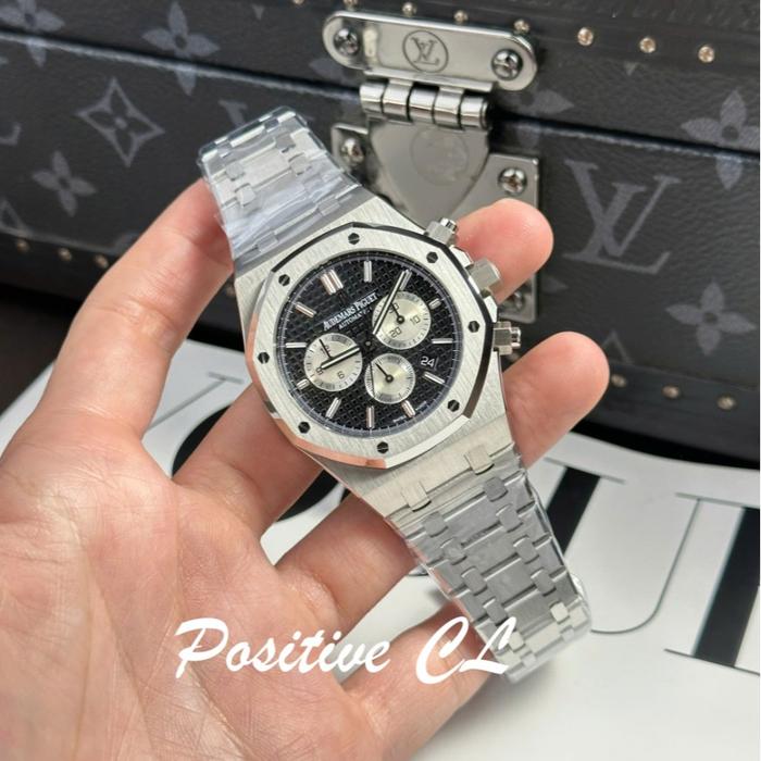 AP CHRONOGRAPH SWISS Audemars Watch Royal Oak 26331 Chronograph Dial Black 41mm