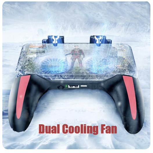 SMARTCOM ~ H10 Dual Fan Cooler Gamepad PUBG Mobile Controller Gamepad Handle Hp
