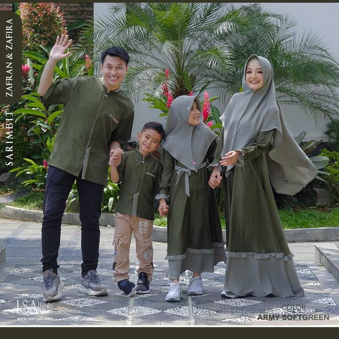 Sarimbit Family Zafran Zafira Dress Mom, Koko Dad, Dan Koko Kids By Isa Hijab