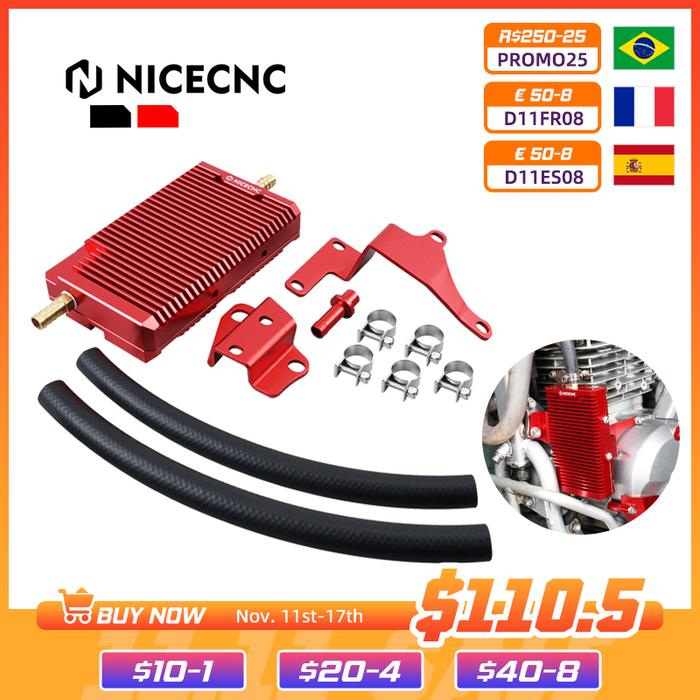NiceCNC 80ML Oil Cooler Engine Fuel Radiator Cooling For Honda XR650L