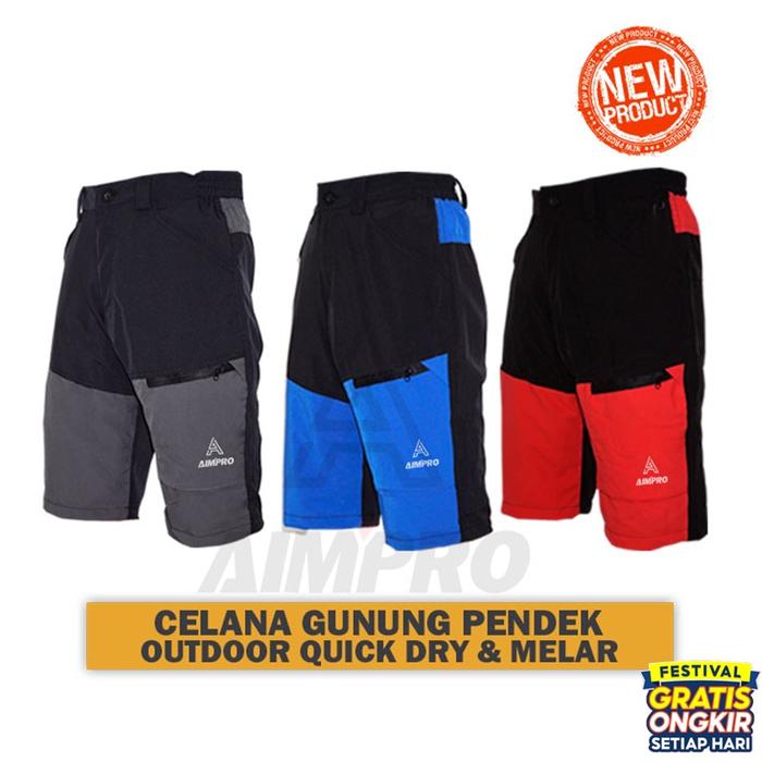 Celana Gunung Pendek Cargo Quickdry Aimpro Unisex